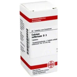 Best DHU Calcium sulfuricum D 3 Tabletten, 80 St Salze 1-12