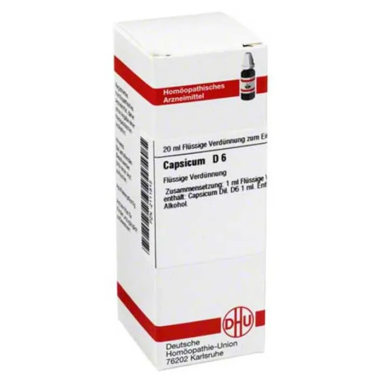 Hot DHU Capsicum D 6 Dilution, 20 ml