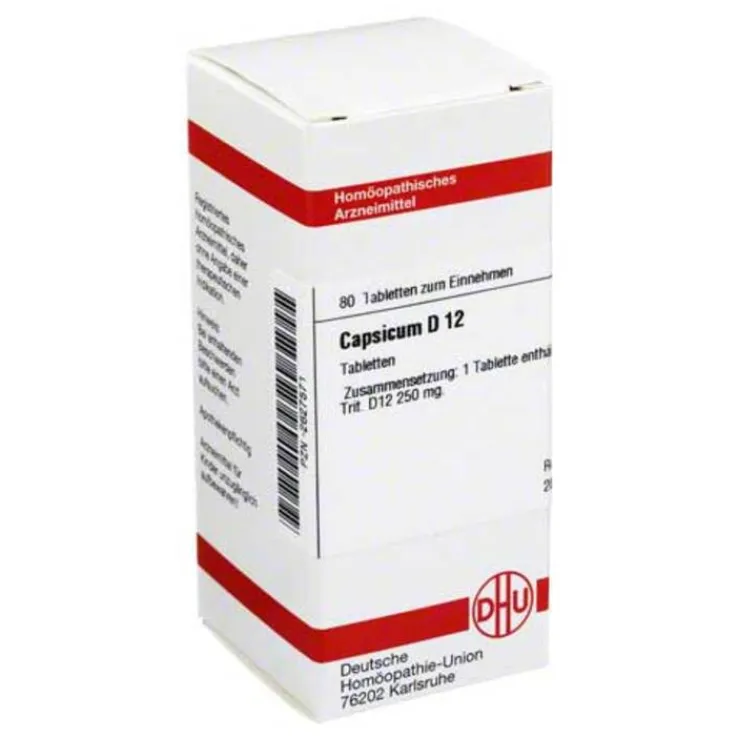 DHU Capsicum D 12 Tabletten, 80 St