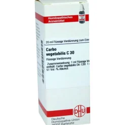 DHU Carbo vegetabilis C 30 Dilution, 20 ml