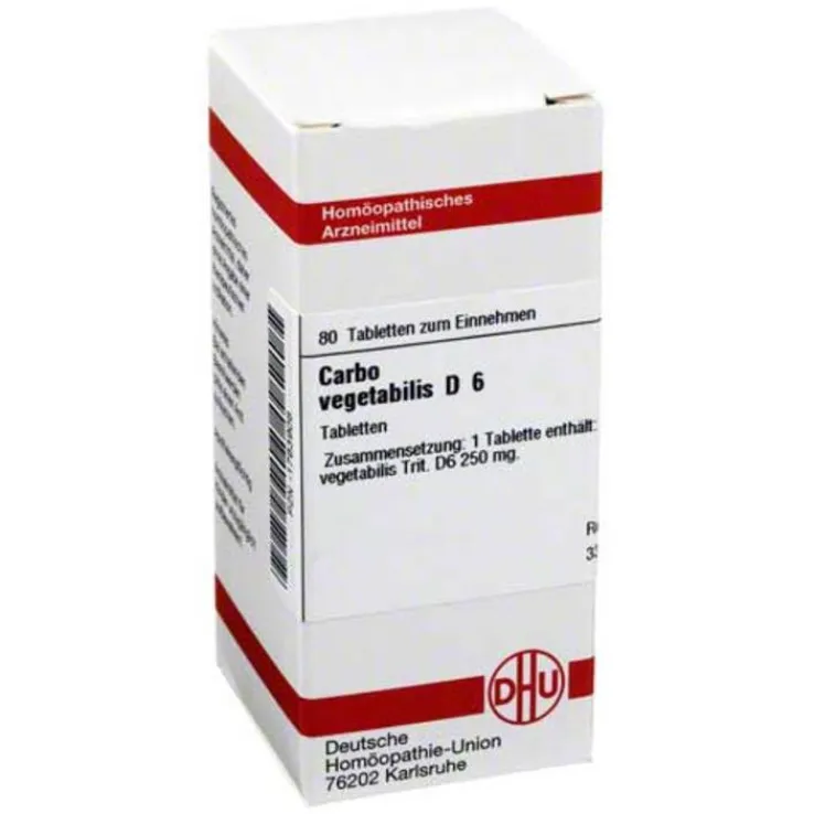 DHU Carbo vegetabilis D 6 Tabletten, 80 St