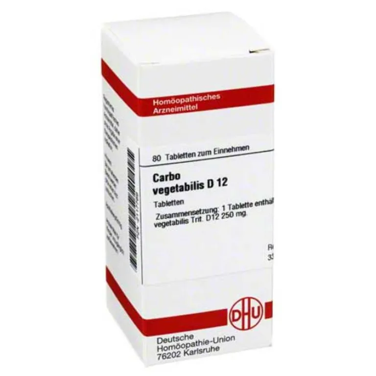 Carbo vegetabilis D 12 Tabletten, 80 St C
