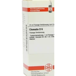 Clearance DHU Clematis D 6 Dilution, 20 ml