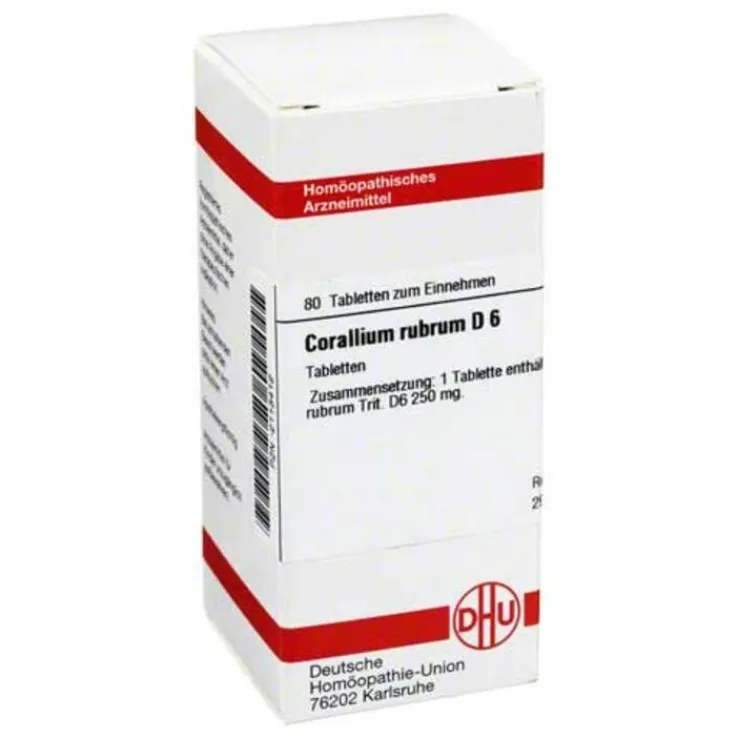 DHU Corallium rubrum D 6 Tabletten, 80 St