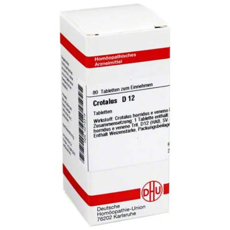 New DHU Crotalus D 12 Tabletten, 80 St