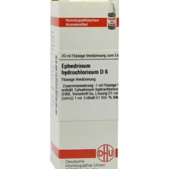 Outlet DHU Ephedrinum hydrochloricum D 6 Dilution, 20 ml E