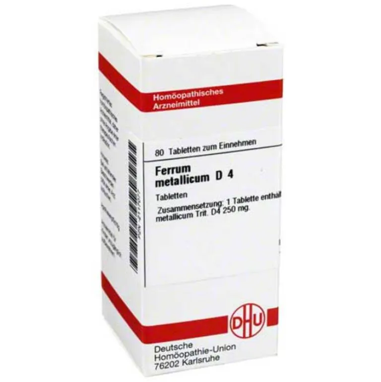 Ferrum metallicum D 4 Tabletten, 80 St F