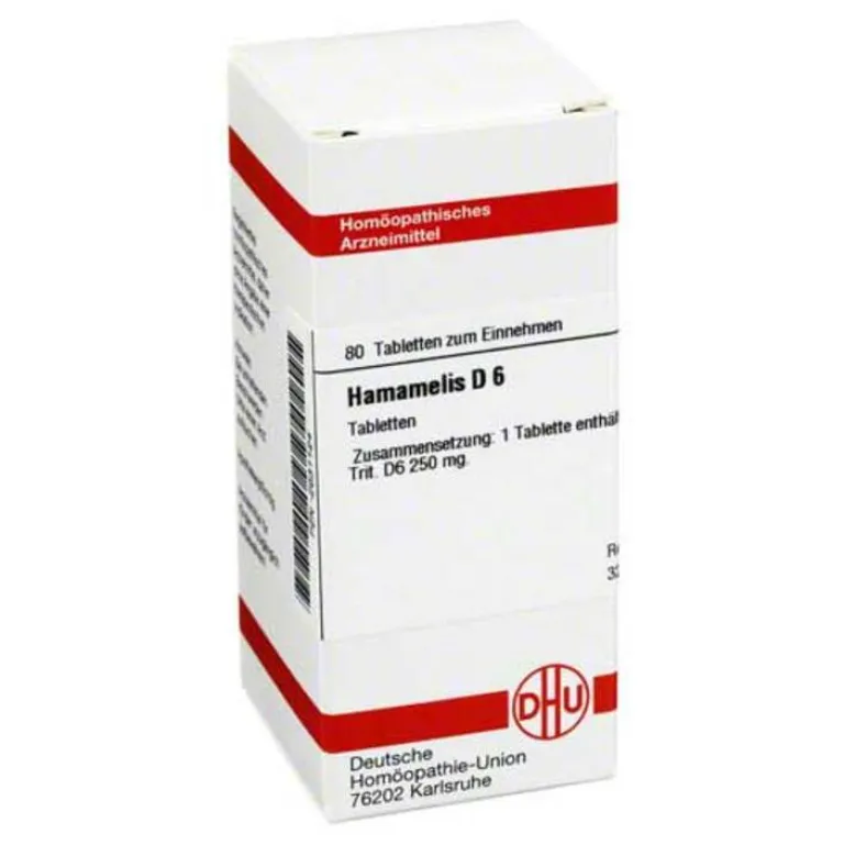 Hot DHU Hamamelis D 6 Tabletten, 80 St