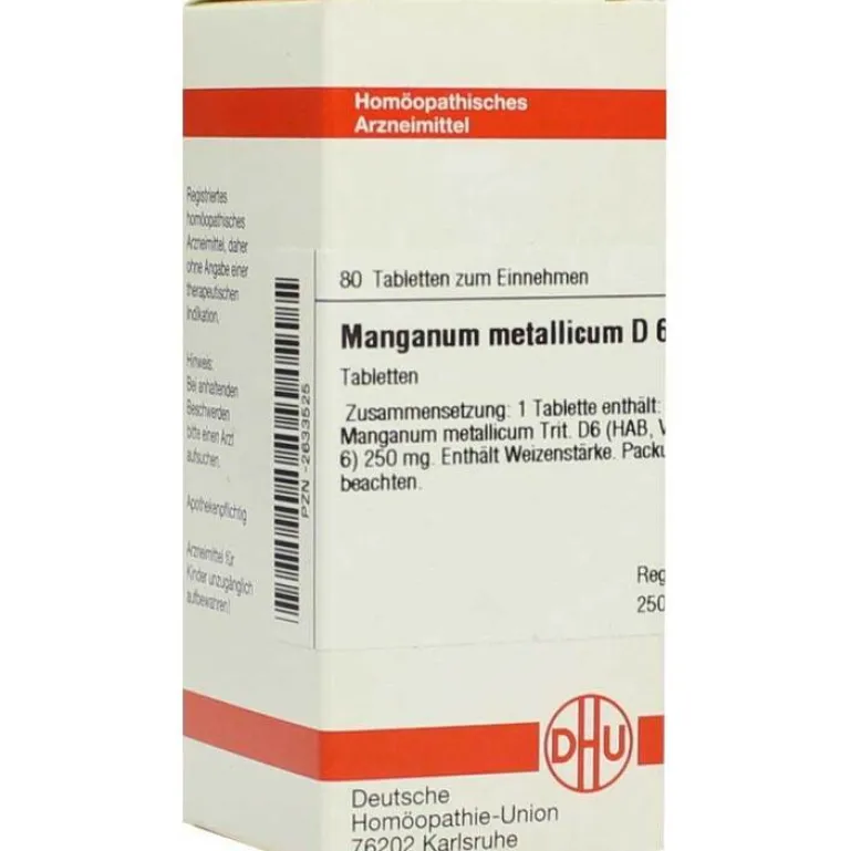 Hot DHU Manganum metallicum D 6 Tabletten, 80 St