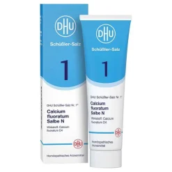 Hot DHU Schüßler-Salz Nr. 1 Calcium fluoratum Salbe N D4, 50 g Salze 1-12|Salben