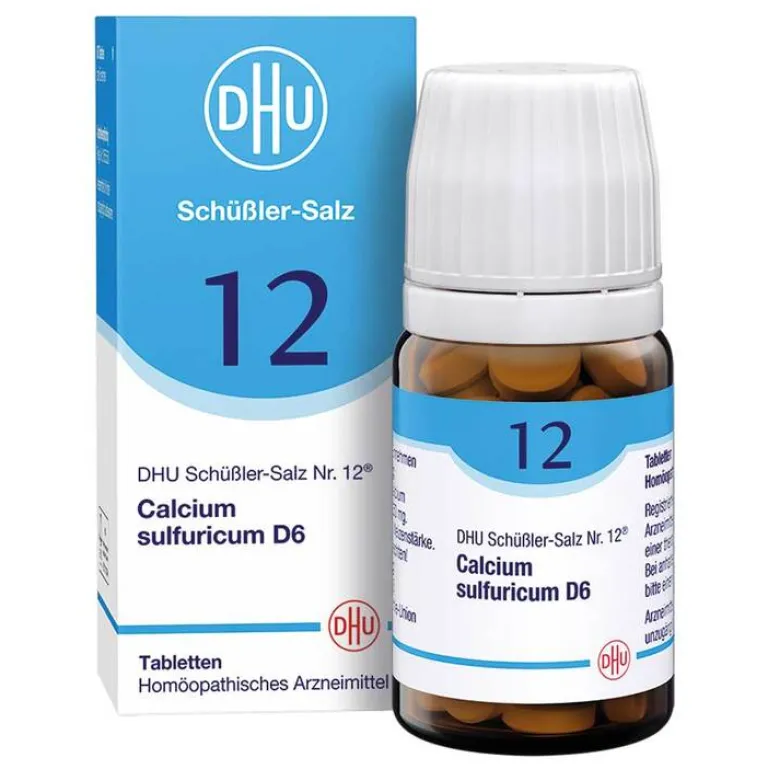 Online DHU Schüßler-Salz Nr. 12 Calcium sulfuricum D6 Tabletten, 80 St Salze 1-12|D 6