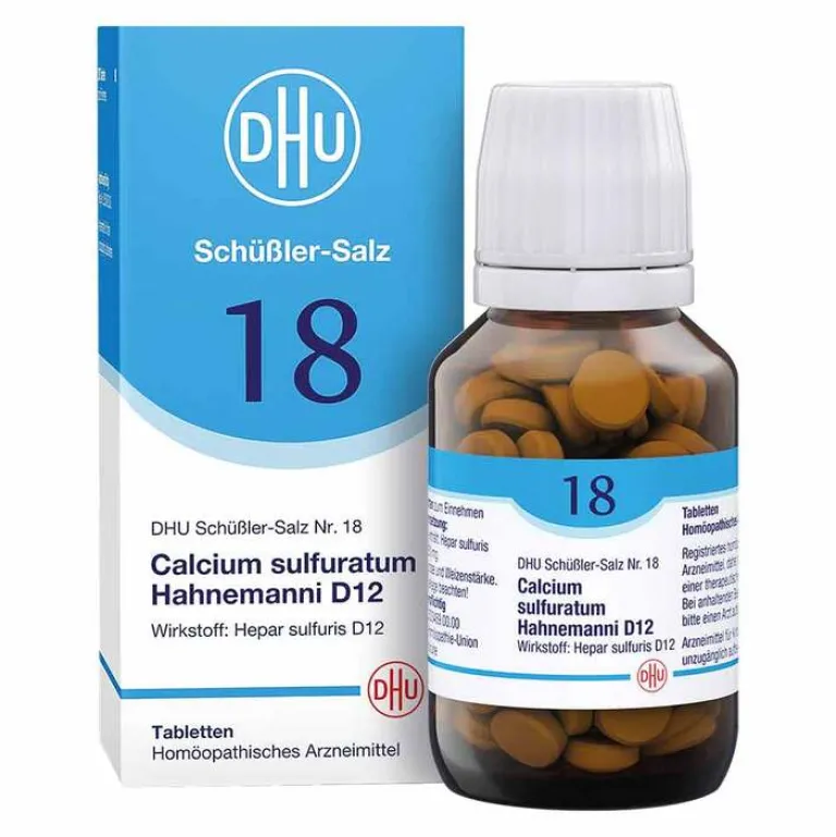Clearance DHU Schüßler-Salze DHU Schüßler-Salz Nr. 18 Calcium sulfuratum Hahnemanni D12 Tabletten, 200 St