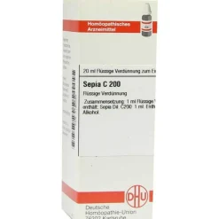 Discount DHU Sepia C 200 Dilution, 20 ml S