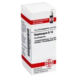 Hot DHU Staphisagria D 10 Globuli, 10 g S|S