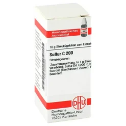 Outlet DHU Sulfur C 200 Globuli, 10 g