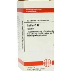 New DHU Sulfur C 12 Tabletten, 80 St