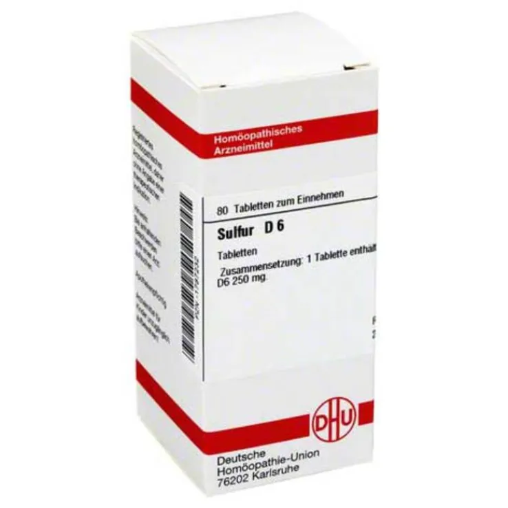 DHU Sulfur D 6 Tabletten, 80 St