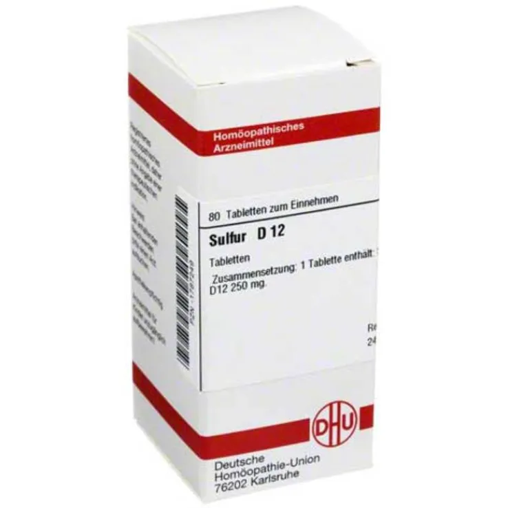 DHU Sulfur D 12 Tabletten, 80 St