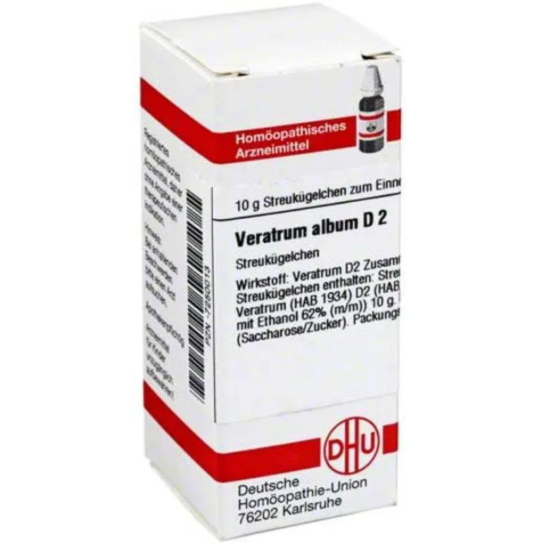 Best DHU Veratrum album D 2 Globuli, 10 g