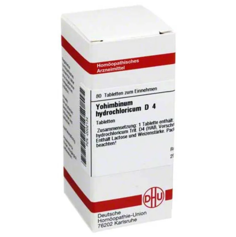 Hot Yohimbinum hydrochloricum D 4 Tabletten, 80 St W-Z
