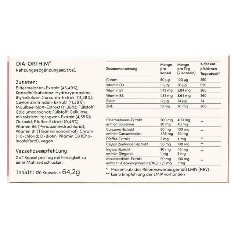 DIA-orthim Kapseln, 120 St Ernährung