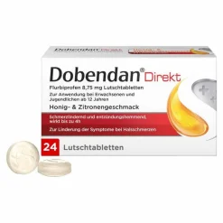 Best ® Direkt Flurbiprofen 8,75 mg Lutschtabletten , 24 St Halsschmerztabletten