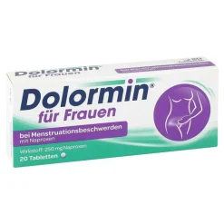 Hot für Frauen bei Menstruationsbeschwerden mit Naproxen, 20 St Regelschmerzen Tabletten