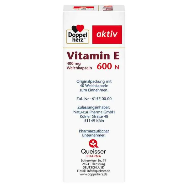 Doppelherz® aktiv Vitamin E 600 N Weichkapseln, 40 St