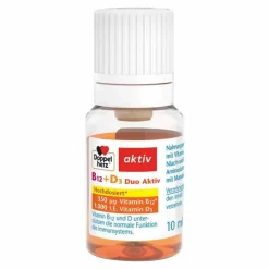 Discount B12 + D3 Duo Aktiv Trinkampullen, 8 St Vitamin D (Colecalciferol)|Vitamin B12 (Cobalamin)