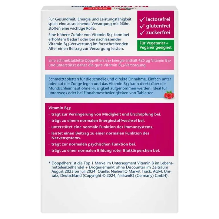 Sale Doppelherz B12 Energie Sofort Schmelztabletten, 30 St
