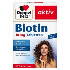 Hot Doppelherz Biotin 10 mg Tabletten, 30 St