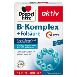 Doppelherz B-Komplex+Folsäure Tabletten, 45 St