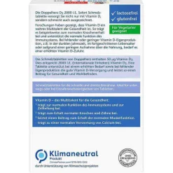 Outlet Doppelherz D3 2000 I.E. Sofort Schmelztabletten, 30 St