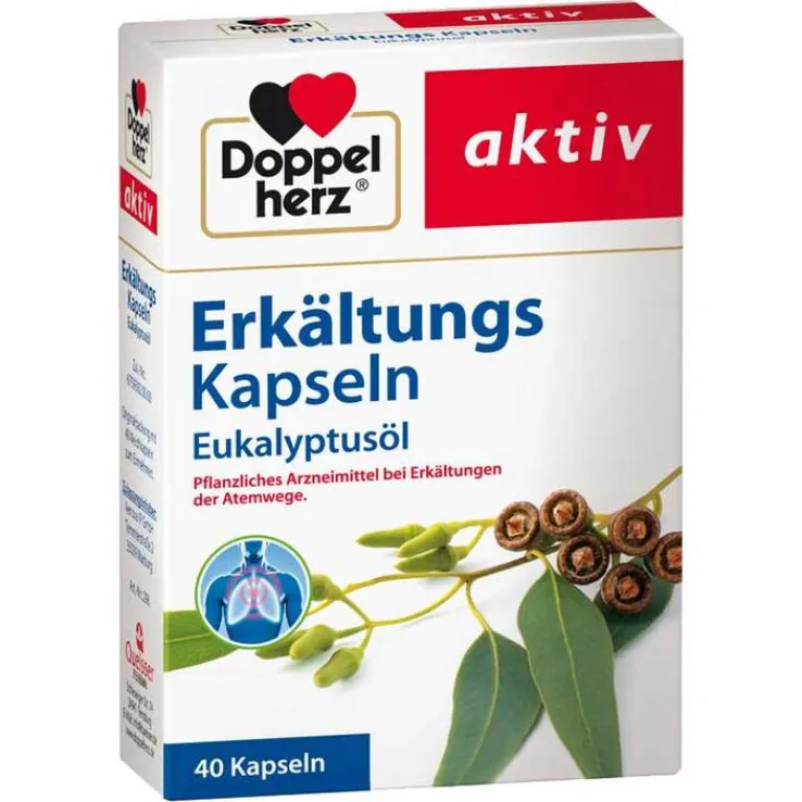 Doppelherz Erkältungskapseln Eukalyptusöl, 40 St