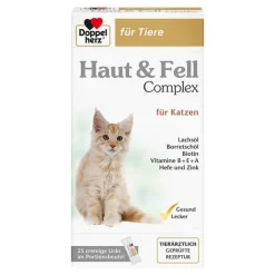 Online für Tiere Haut & Fell Complex Portionsbeutel für Katzen, 25 St Vitamine-Mineralstoffe