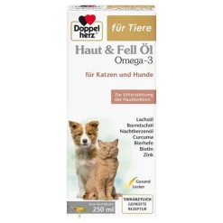 New Doppelherz für Tiere Haut & Fell Öl für Hunde / Katzen, 250 ml