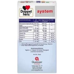 Doppelherz Glucosamin 1000 + Curcuma vegan syst.Kapseln , 60 St