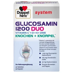 Doppelherz Glucosamin 1200 Duo system Kombipackung, 60 St