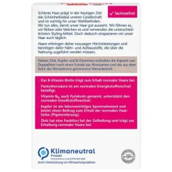 Hot Haar Vital+Zink+Hirseextrakt Kapseln, 60 St Mikronährstoffe