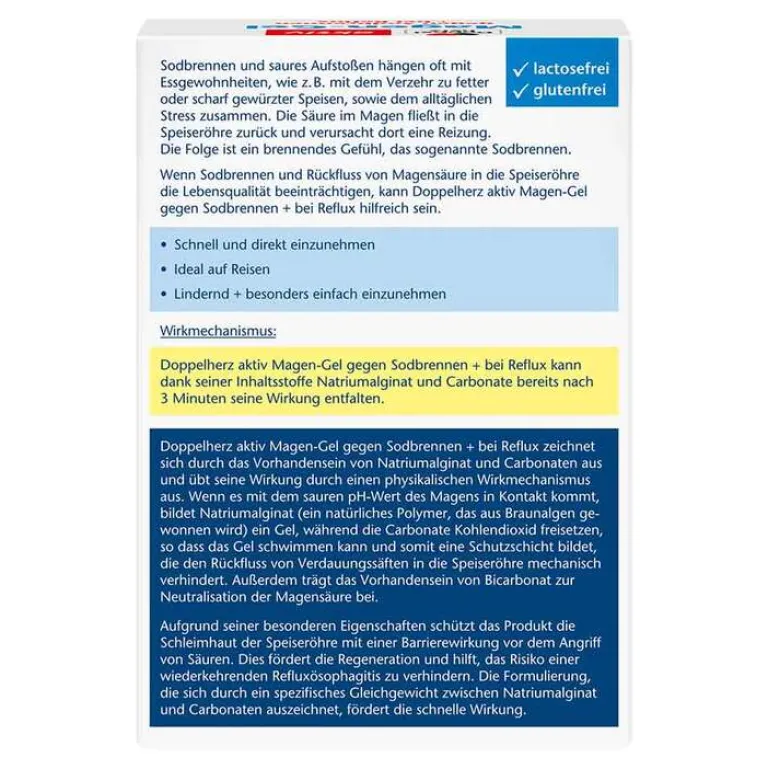 Sale Magen-Gel gegen Sodbrennen + bei Reflux, 20X10 ml Sodbrennen Medikamente