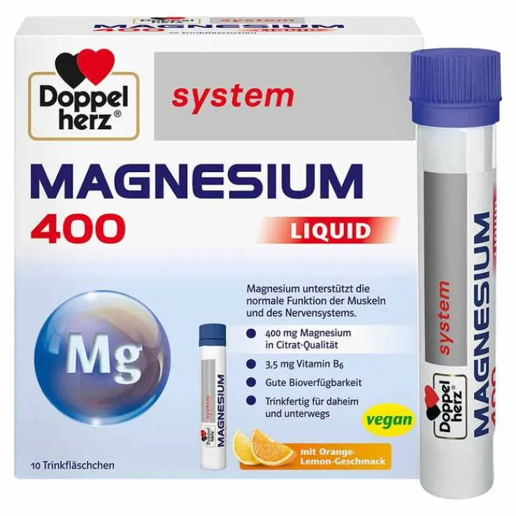 Doppelherz Magnesium 400 Liquid system Trinkampulle , 10 St