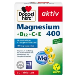 Best Magnesium 400+B12+C+E Tabletten, 30 St Magnesium