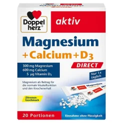 New Doppelherz Magnesium+Calcium+D3 Direct Pellets, 20 St