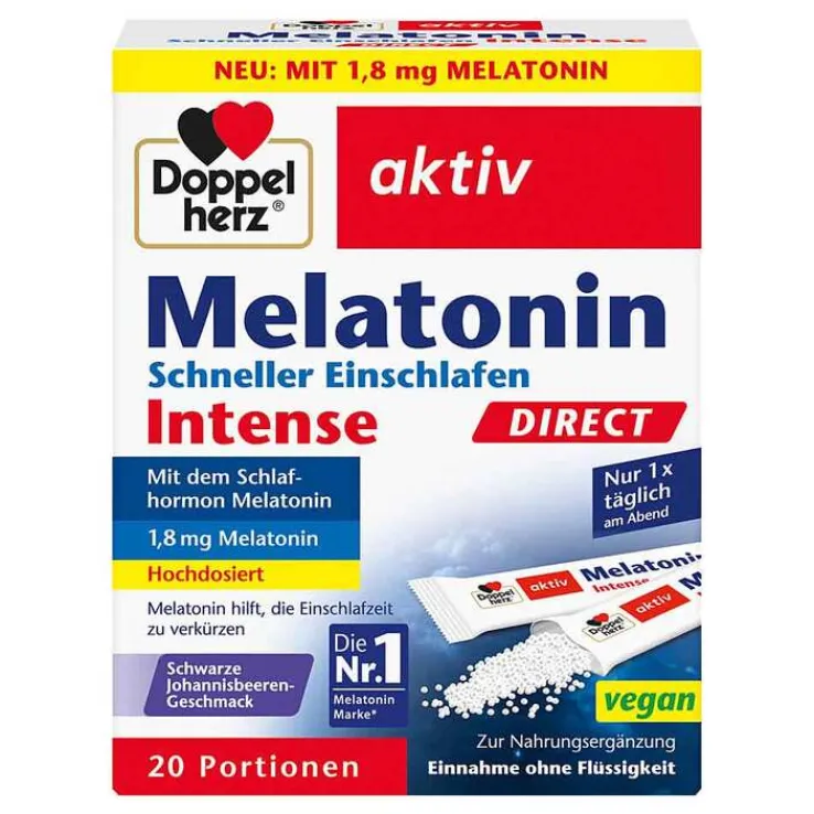 Doppelherz Melatonin Direct Schneller Einschlafen, 20 St