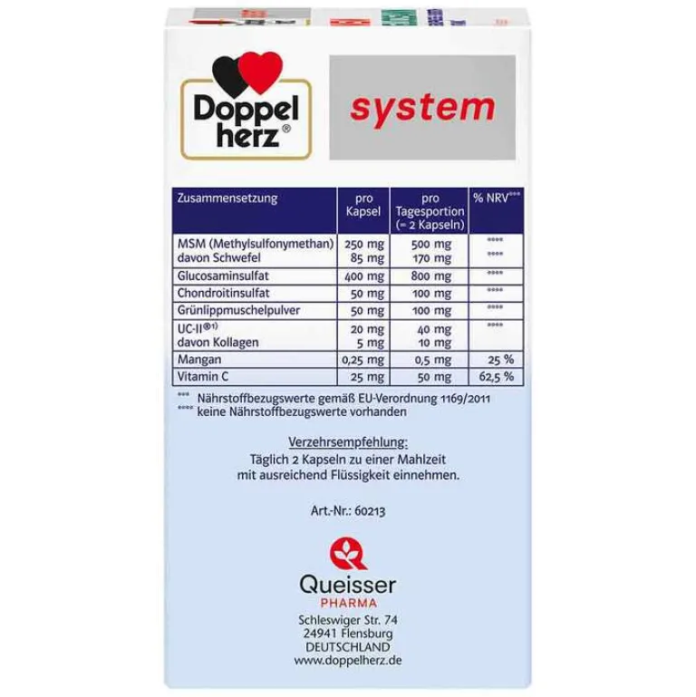 Best MSM Glucosamin system Kapseln, 60 St Msm Schwefel