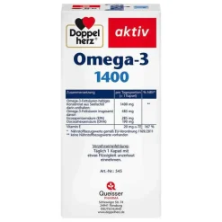 Outlet Doppelherz Omega-3 1.400 Kapseln, 120 St