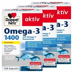 Doppelherz Omega-3 1.400 Kapseln, 3x120 St