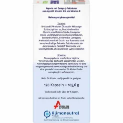 Outlet Omega-3 pflanzlich system Kapseln, 120 St Omega 3 Kapseln