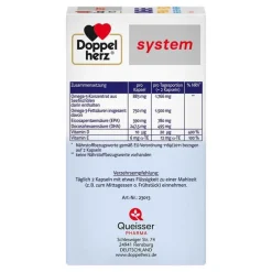 Outlet Doppelherz Omega-3 Premium 1500 system Kapseln, 60 St