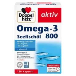 Best Omega-3 Seefischöl 800 aktiv Kapseln, 120 St Omega 3 Kapseln